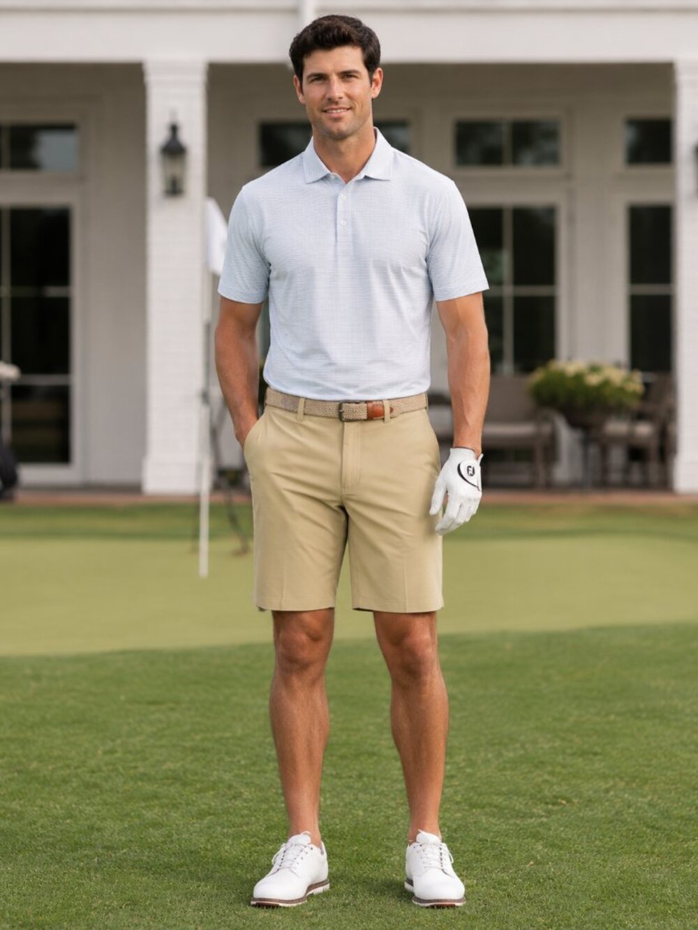 NWT Men's Callaway Performance Golf Short 9" Inseam Stretch Fabric Khaki Size 36